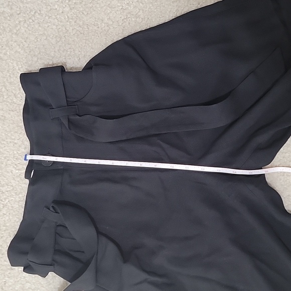 & Other Stories belted high rise tie bottom wool blend pants Sz 8 - Picture 9 of 10